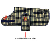 View of the 5/A Baker Bakerfleece Dog Blanket on a white background