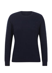 Front view of the Galaxy Blue Kerrits Bit of Diamond Crewneck Sweater on a plain background