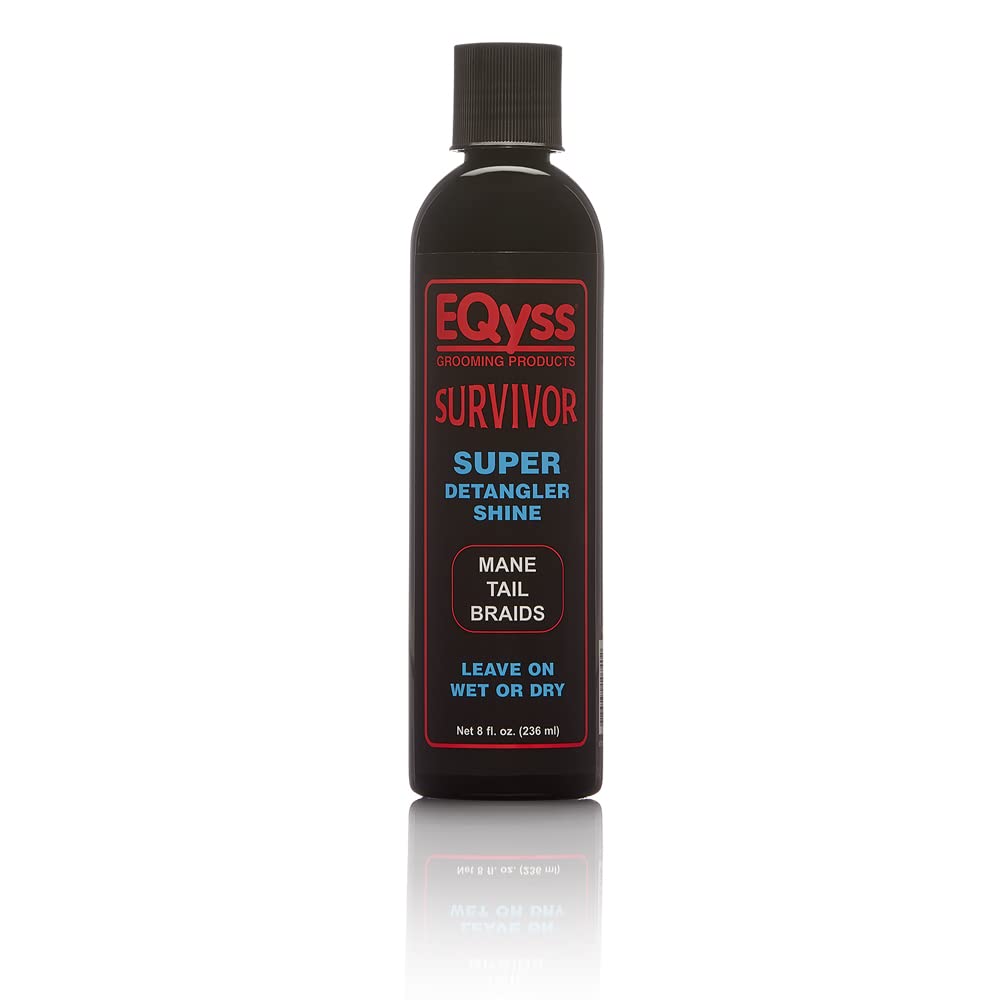 Front view of the 8 oz EQyss Survivor Detangler on a white background