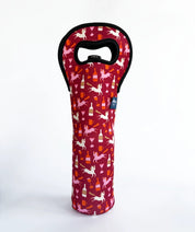 Front view of the Pony Up Mare Modern Goods Wine Bag on a white background