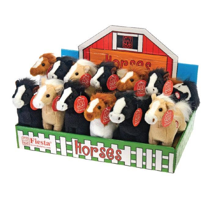View of an assortment of Fiesta 8" Horses in their merchandising display