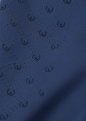 Closeup view of the Nightfall Kerrits Free Motion Coolcore Knee Patch Breech showing the silicone grip
