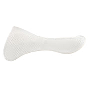 Side view of the Transparent Acavallo Classic Anatomic Non-Slip Gel Half Pad on a plain background