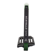 Side view of the Hunter Green Acavallo Arena AluPlus 2.0 Stirrup on a plain background