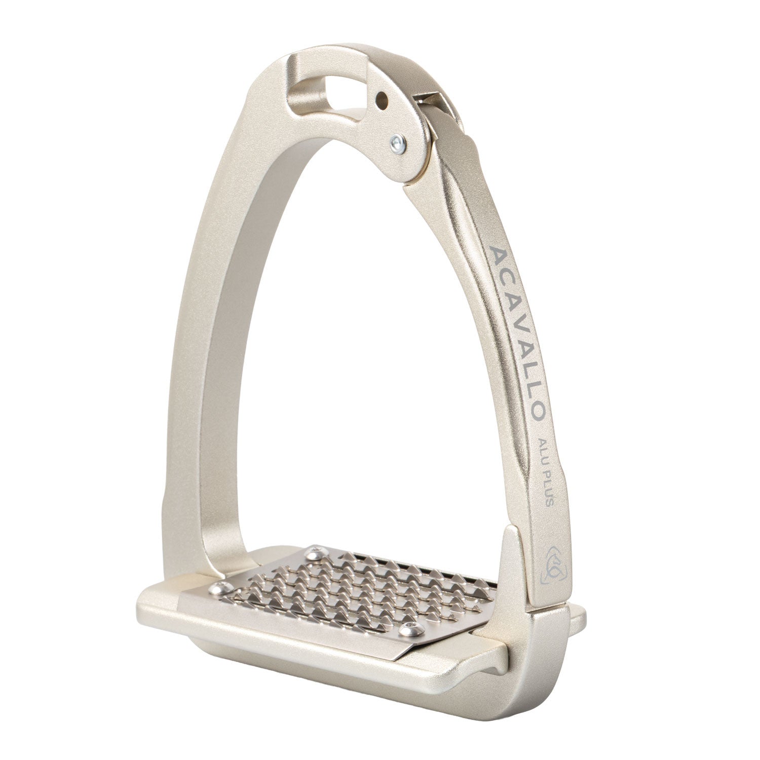 View of the Total Solar Titanium Acavallo Arena AluPlus 2.0 Stirrup on a plain background