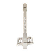 Side view of the Total Solar Titanium Acavallo Arena AluPlus 2.0 Stirrup on a plain background