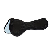 Side view of the Total Black Acavallo Sublime Zero Impact Slim Half Pad on a plain background