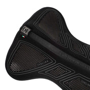 Top view of the Total Black Acavallo Sublime Zero Impact Slim Half Pad on a plain background