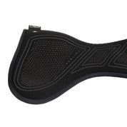 Side view of the Total Black Acavallo Sublime Zero Impact Slim Half Pad on a plain background