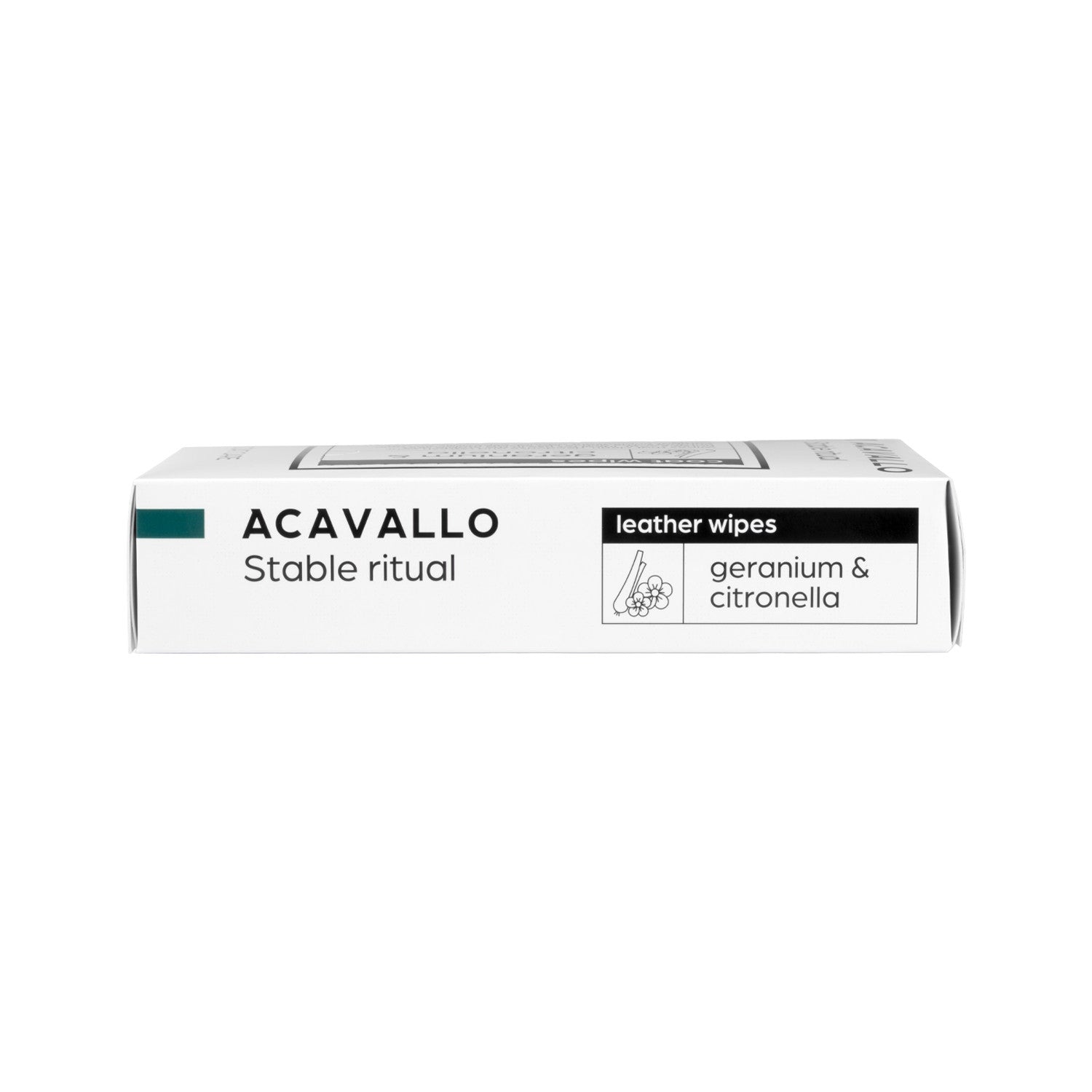 View of a package of the Acavallo Citronella Wipes on a white background