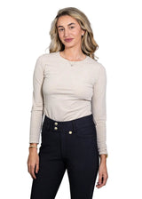 Equisite Cadence Perforated Long Sleeve Shirt