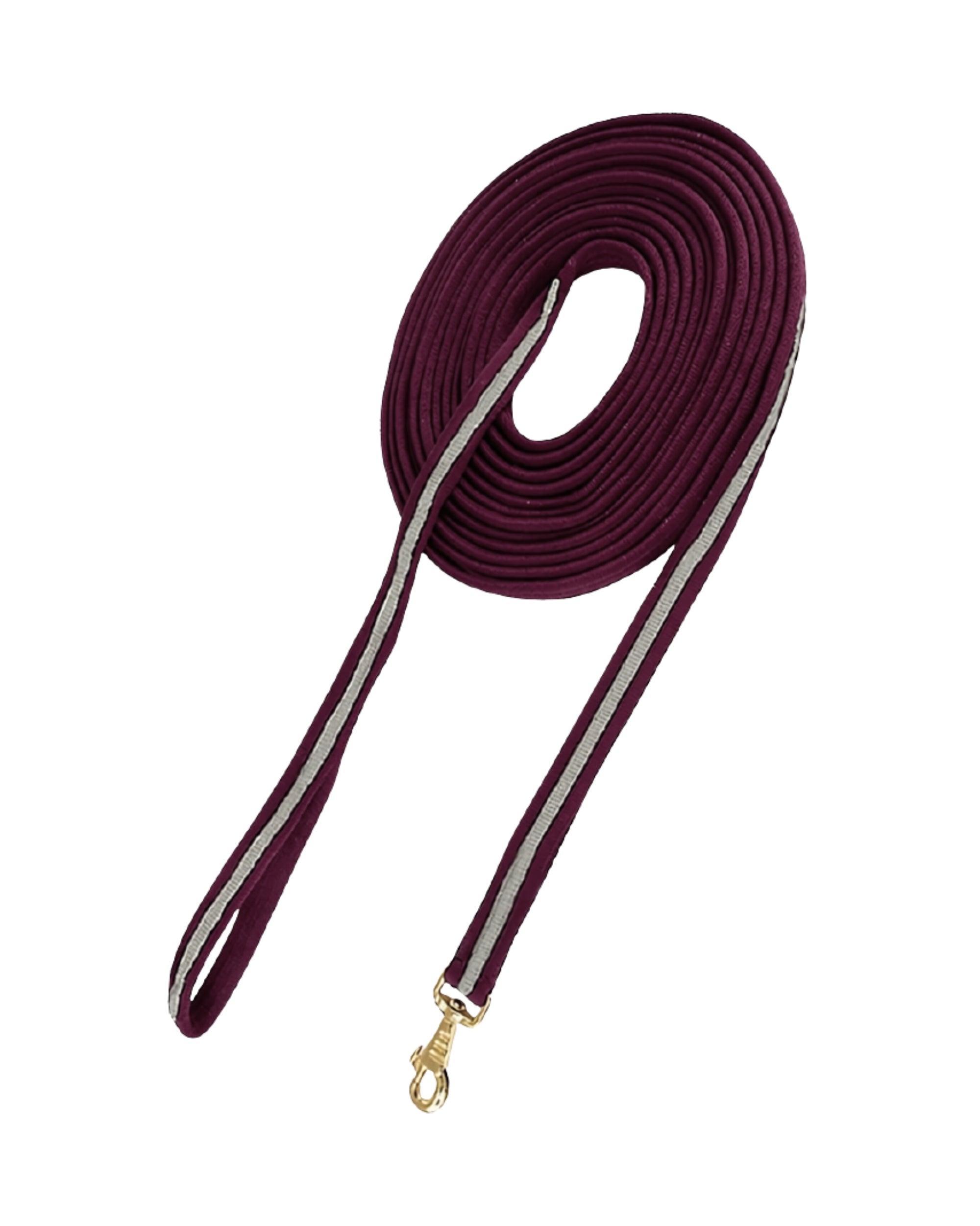 View of the Burgundy Gray Jacks Soft Lunge Line on a white background