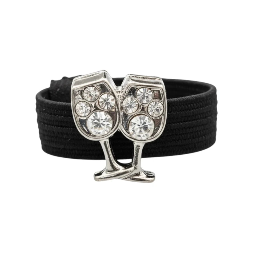 View of the Cheers Dubois Cheval Crop Charm on a white background