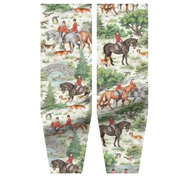 Front view of the pattern on a pair of Countryside Posh Pony Boot Stuffers on a white background