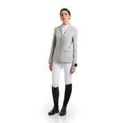 Light grey competition jacket shown on model with plain white background
