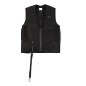 Front view of the Black Equestro Airbag Safety Vest on a plain background