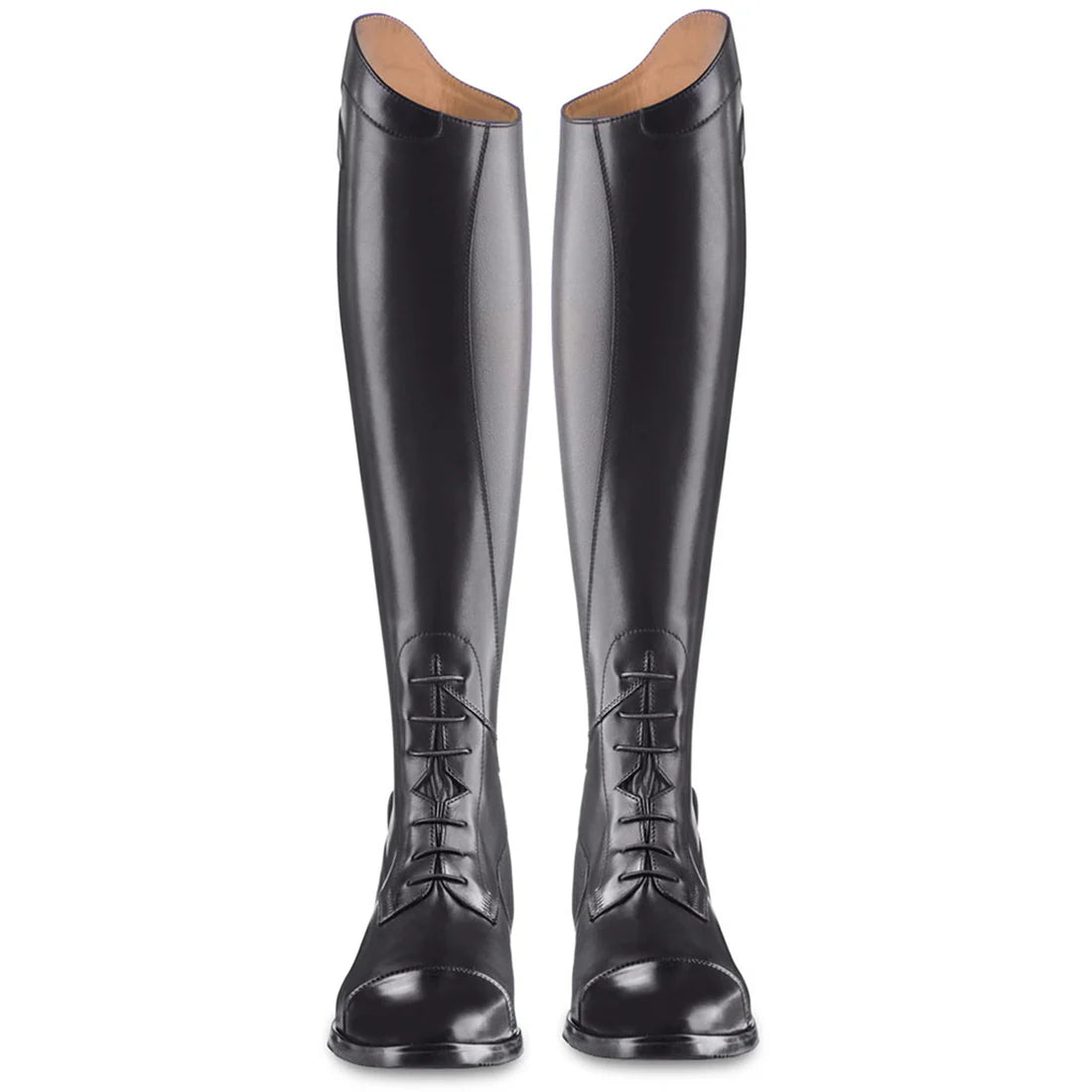 Front view of a black pair of Ego 7 Orion Field Boot on a white background
