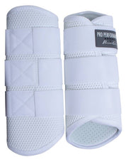View of a pair of White Professional's Choice Pro Performance XC G1 Rear Boots on a white background