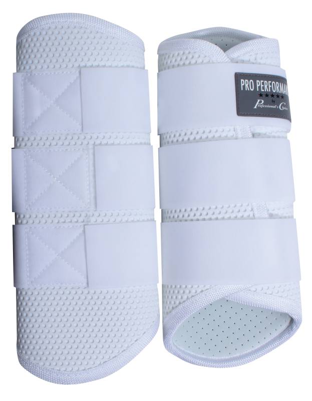 View of a pair of White Professional's Choice Pro Performance XC G1 Rear Boots on a white background