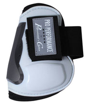 Side view of a white Professional's Choice Pro Performance Open Rear Boot on a white background