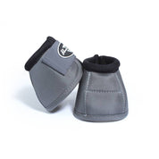 View of a pair of Charcoal Professional's Choice Ballistic Overreach Boots on a white background