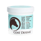 View of a 10 oz container of Coat Defense Trouble Spot Drying Paste on a white background