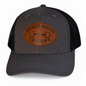Front view of the Horse Show Grandpa Dubois Cheval Baseball Hat on a white background