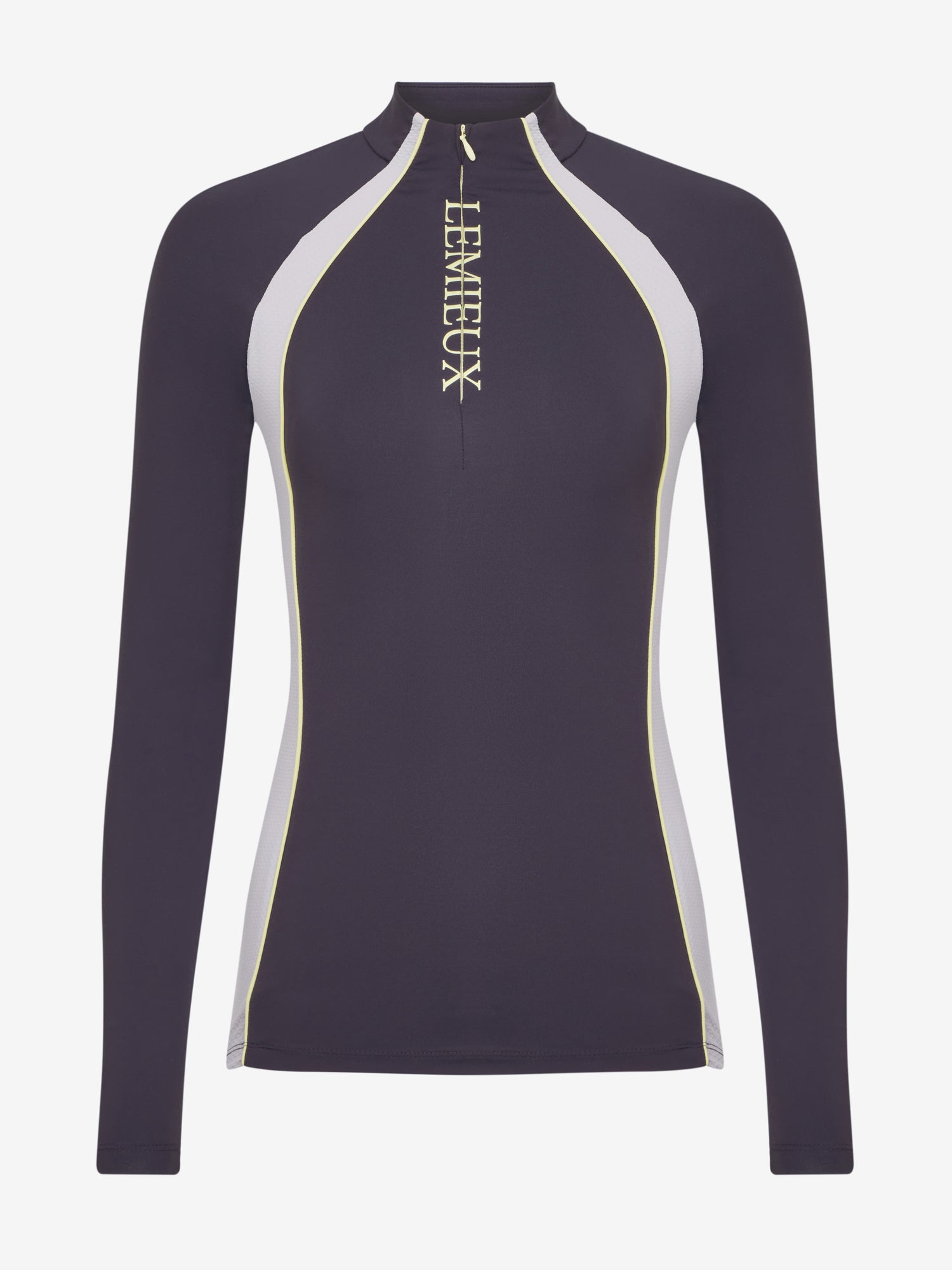 Front view of the Juniper LeMieux Philippa Mesh Base Layer on a plain background