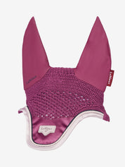 Front view of the Blackberry LeMieux Loire Fly Hood on a white background
