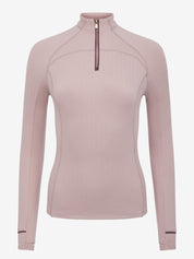 Front view of the Wild Rose LeMieux Heritage Herringbone Base Layer on a plain background