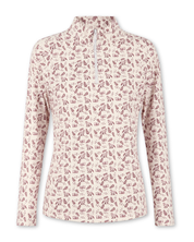 Front view of the Deinhardt Designs Impulsion & Straightness Lori Long Sleeve Signature Sunshirt on a white background