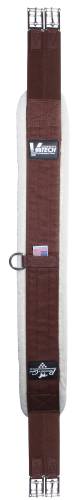 Professional’s Choice SMX VenTECH Combo Girth in brown with ventilated center panel, stainless steel buckles, and D-ring attachment