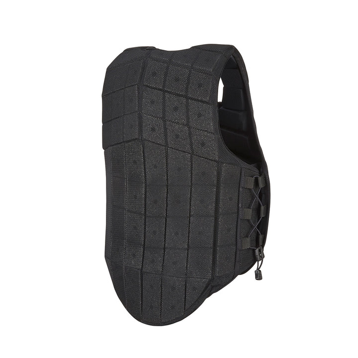 Back view of the black RaceSafe Motion3 Body Protector on a white background
