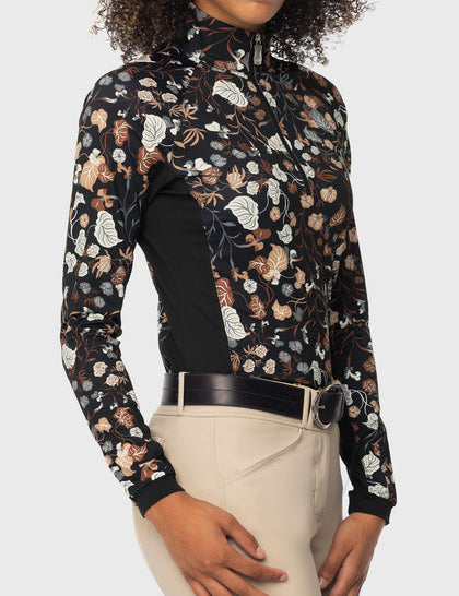 4 Zip Long Sleeve Sun Shirt on a plain background