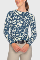 Kastel Sailor Blue French Tulip Crewneck Sweater