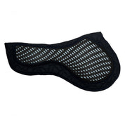 Side view of the Majyk Equipe Contact-X Reversible Anti-Slip Half Pad in black on white background