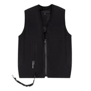 Front view of the Black Seaver Safefit Airbag Vest on a white background