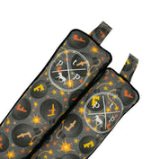 Front view of a pair of F Bomb Posh Pony Boot Stuffers on a white background