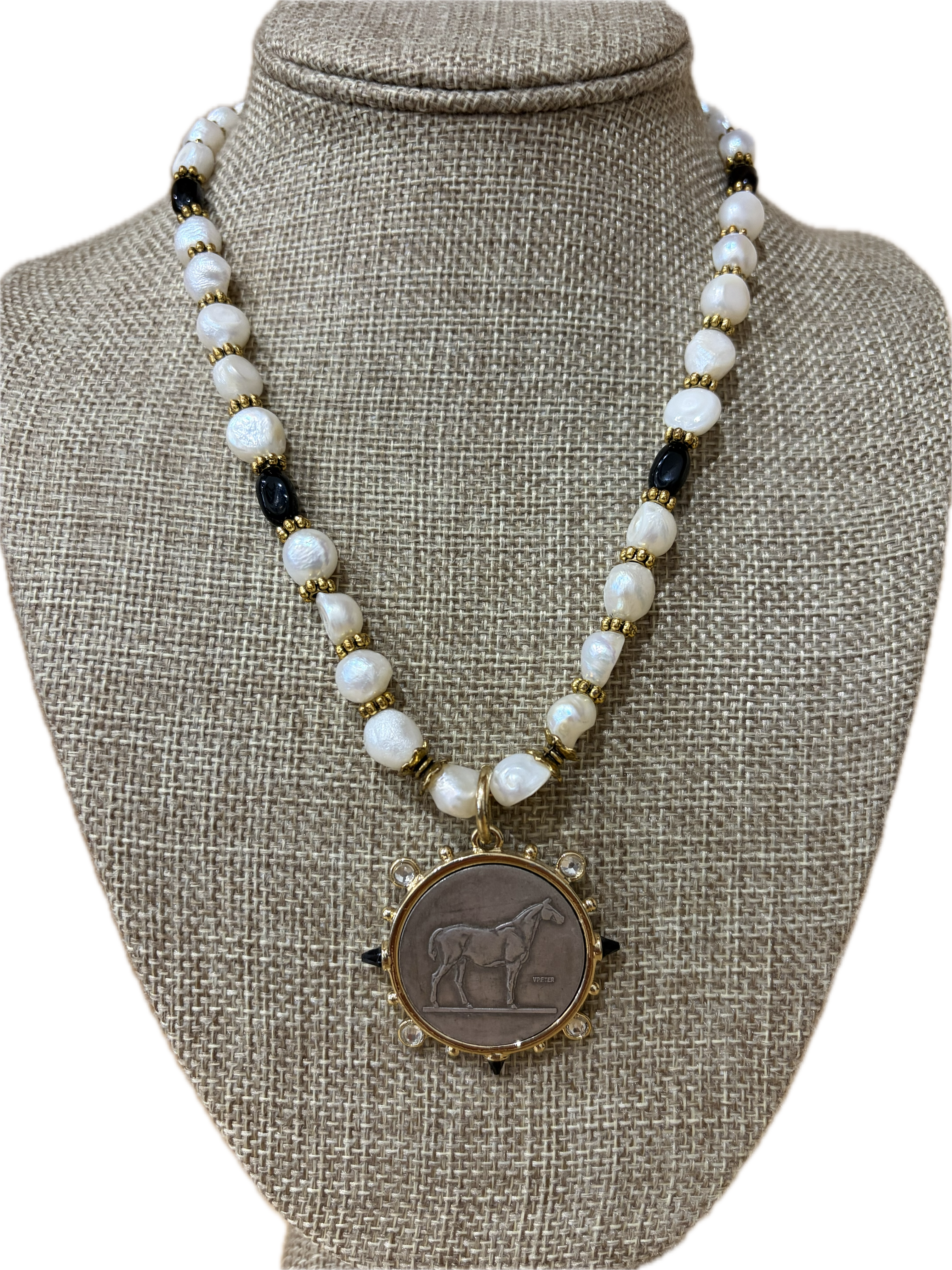 Sundance Farm Benefit Horse Medallion Necklace