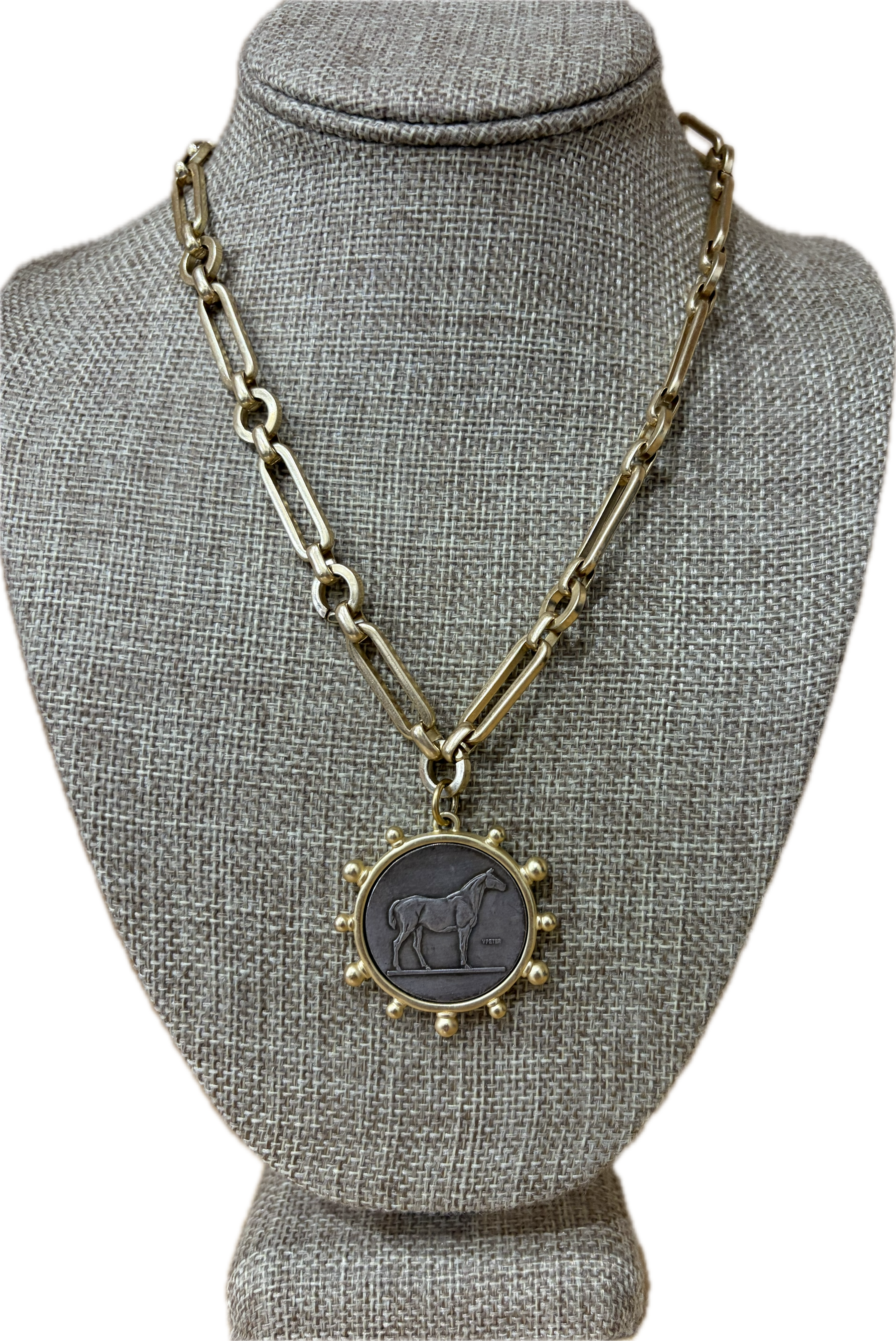 Erin Knight Design Horse Medallion Necklace