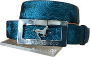 Deniro Belt w/ Large Logo Buckle