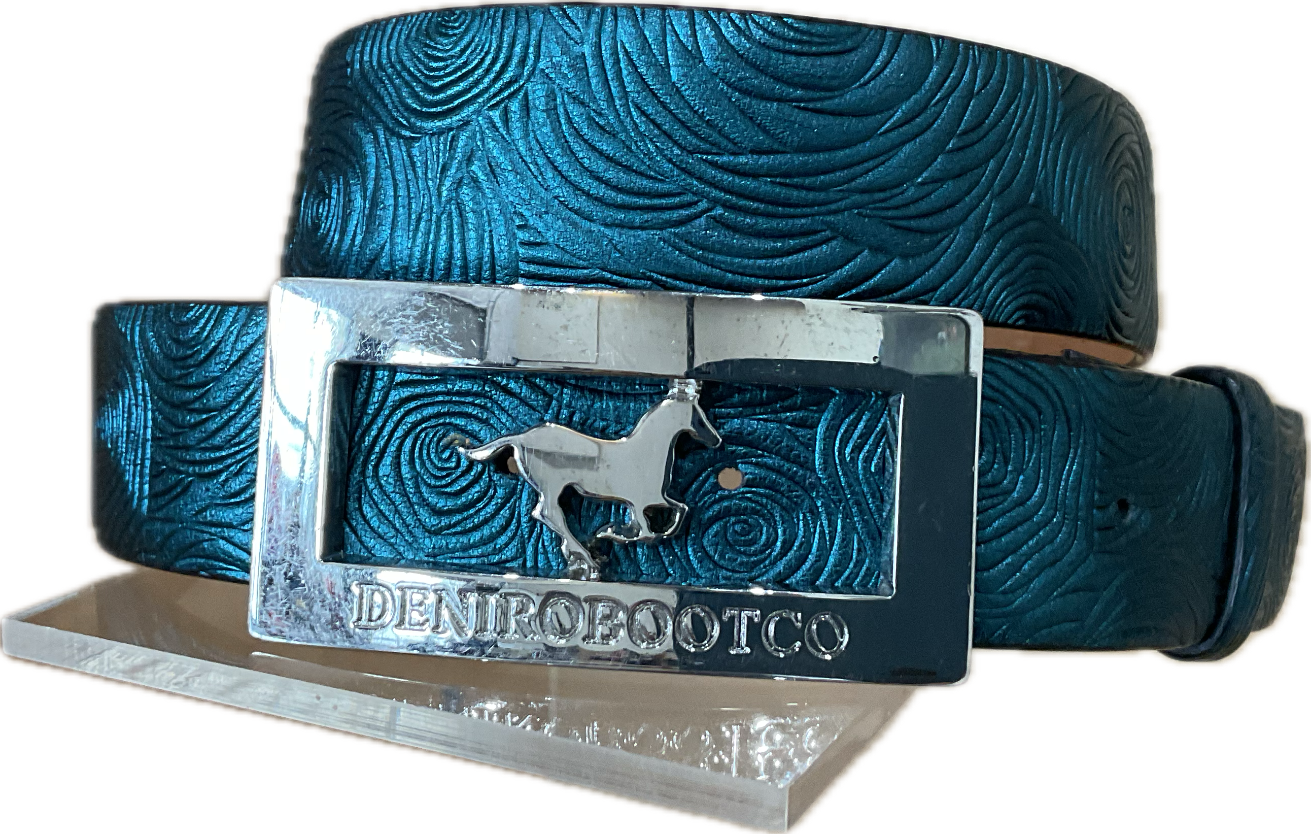Deniro Belt w/ Large Logo Buckle