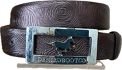 Deniro Belt w/ Large Logo Buckle