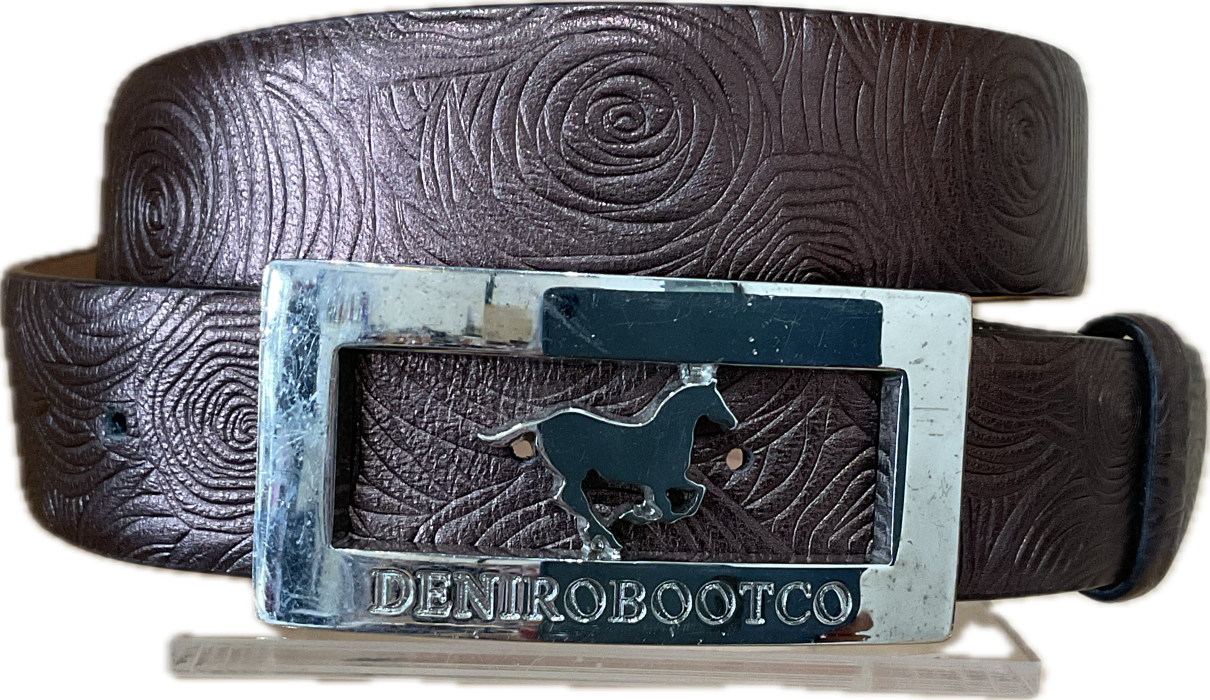 Deniro Belt w/ Large Logo Buckle