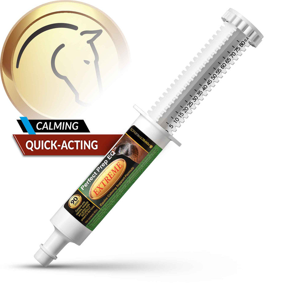 Syringe-like container with 'Perfect Pet' branding on a white background