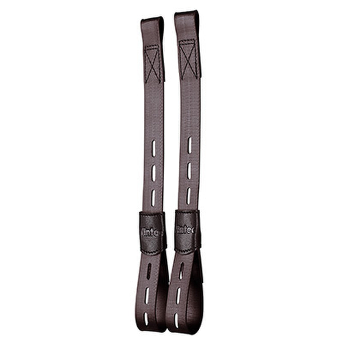 View of a pair of Brown Wintec Webbers on a white background