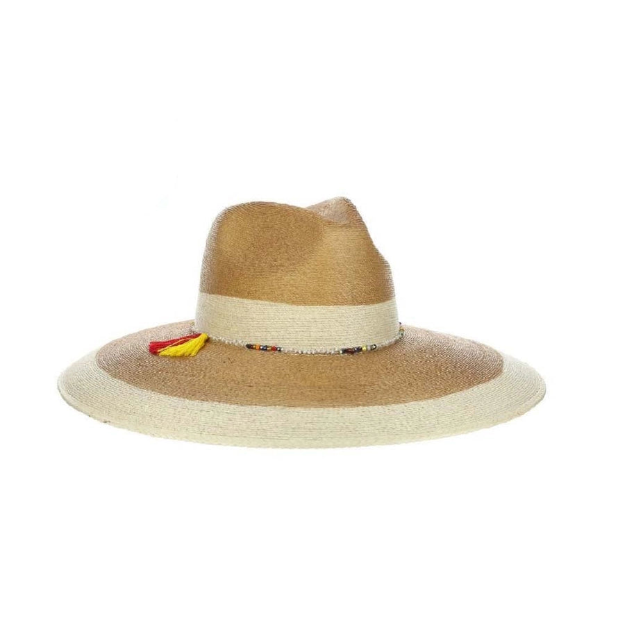 Angled front view of the Dorfman Milano Elgans Hat on a white background