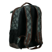 Angled back view of the Thyme/Lily Pad Equinavia Darby Backpack on a plain background