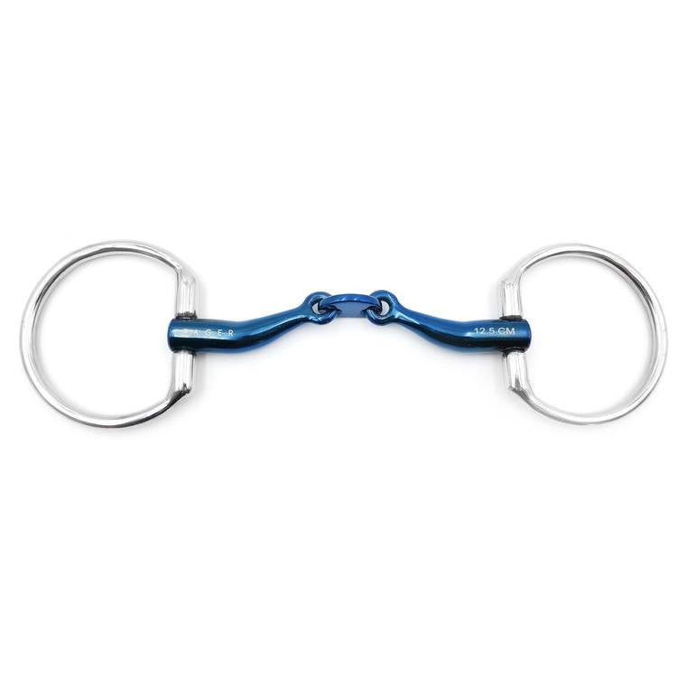Fager Carl Titanium Fixed Ring Double Jointed Snaffle