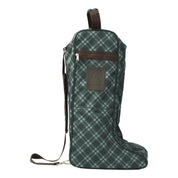 Front view of the Thyme/Lily Pad Equinavia Darby Boot Bag on a plain background